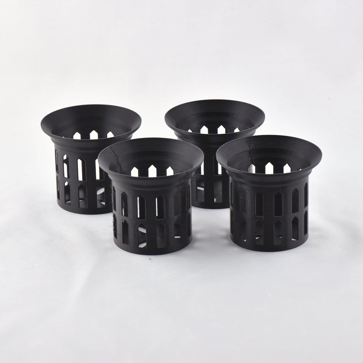 EverRoot Slotted Mesh Growing Pot Liner, Small, 4-pack of black liners